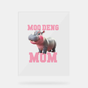 Adorable MOO DENG MOM Baby Hippo Mama Cutest Princ