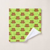 Adorable Motif de la marmotte de bois (Gant de toilette)
