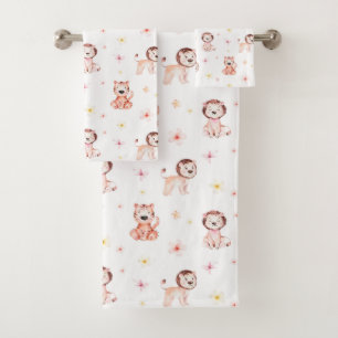 Adorable Motif Safari Lion & Tiger