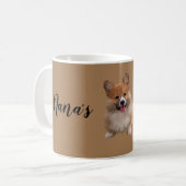 Adorable Mug de Corgi gallois pour Nana (Devant gauche)