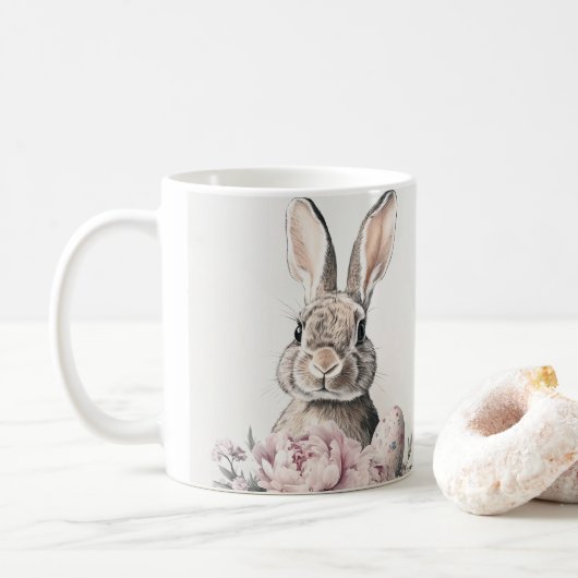 Adorable Mug lapin de Pâques (Avec donut)