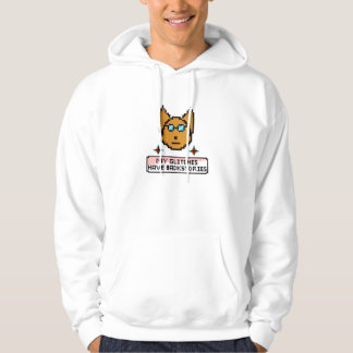 Adorable Nerd Puppy with Glasses Hoodie