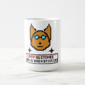 Adorable Nerd Puppy with Glasses Koffiemok (Center)