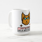 Adorable Nerd Puppy with Glasses Koffiemok (Voorkant links)