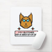 Adorable Nerd Puppy with Glasses Muismat (Met muis)
