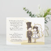 Adorable Newlyweds Post Faire-part de mariage (Debout devant)