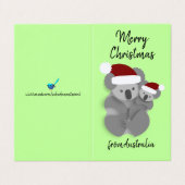 Adorable Noël Koala et Joey (Outside Unfolded)