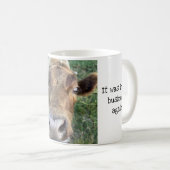 Adorable Nosey Cow Coffee Mug (Devant droit)