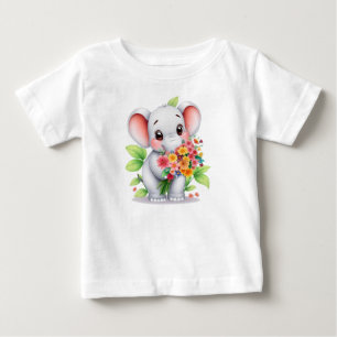 Adorable Olifant Boeket Baby & Kids T-Shirt
