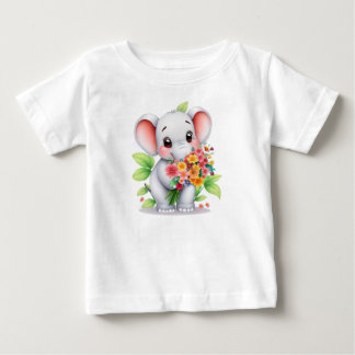 Adorable Olifant Boeket Baby & Kids T-Shirt