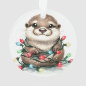 adorable Otter de Noël (dos)