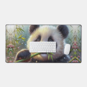 Adorable Ours De Panda Mangeant Bambou (Clavier et souris)