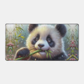 Adorable Ours De Panda Mangeant Bambou (Recto)