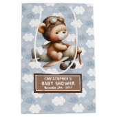 Adorable ours en peluche pilote sac cadeau de douc (Devant)