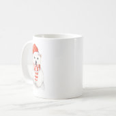 Adorable Ours Polaire De Fête Mug (Devant gauche)