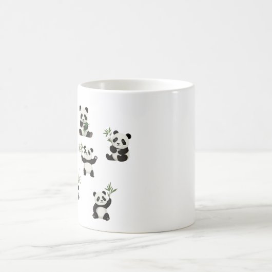Adorable Panda Mug avec Bamboo Design Cup (Centre)