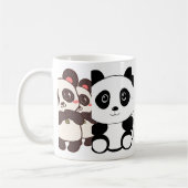 Adorable Panda Mugs - Parfait pour les Amoureux de (Gauche)
