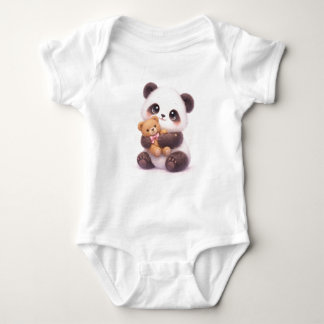 Adorable pandababy-outfit romper