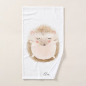 Adorable pastel safari mignon monogramme pour fill (Serviette à main)