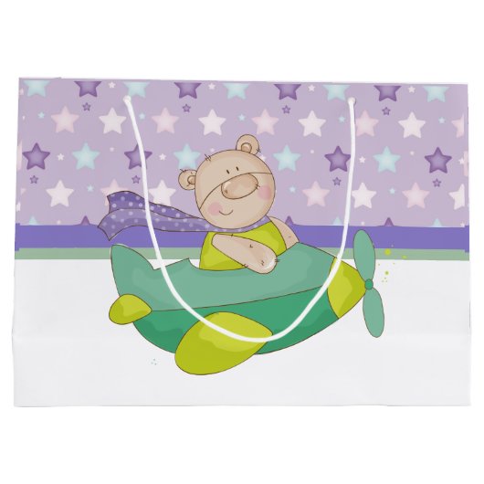 Adorable Pastel Teddy Bear Sac cadeau (Dos)