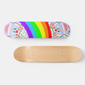 Adorable Penguin Clown et Rainbow Skateboard (Horz)