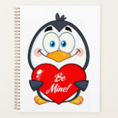 Adorable Penguin Holding Be Mine Heart (Devant)