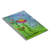 Adorable Pensée Positive Doodle Carnet Fleur (Côté Droit)