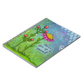 Adorable Pensée Positive Doodle Carnet Fleur (Côté gauche)