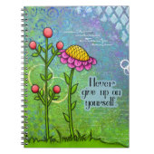 Adorable Pensée Positive Doodle Carnet Fleur (Devant)