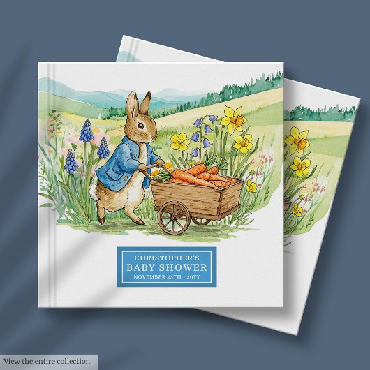 Adorable Peter Rabbit Baby Boy Shoy Livre d'invité