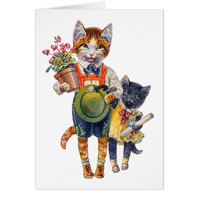 Adorable Petits Chats Portant Des Cadeaux (Devant)