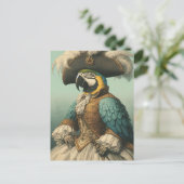 Adorable Pirate Bird Briefkaart (Staand voorkant)