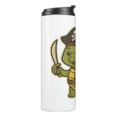 Adorable Pirate Turtle Classic T-Shirt Thermosbeker (Gedraaid links)