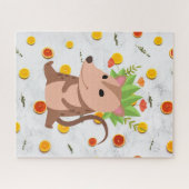 Adorable Possum Oppossum puzzle créature marsupéri (Horizontal)