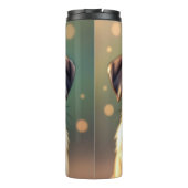 Adorable Pug Close up | Cute Dog Personalized Thermosbeker (Achterkant)