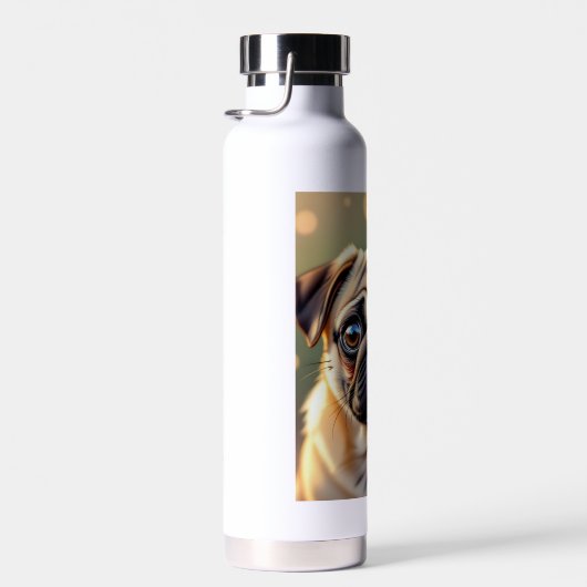 Adorable Pug Close up | Cute Dog Personalized Waterfles (Rechts)