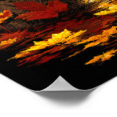 Adorable Pug With Forest Leaves Cozy Autumn Dog Fa Poster (Hoek)