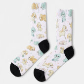 Adorable Puppy Crew Socks Sokken (Links)