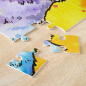 Adorable Rainbow Corgi aquarelle puzzle (Côté)