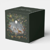 Adorable Reindeer At Night Bedankdoosjes (Achterkant)