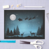 Adorable Reindeer At Night Tissuepapier (Craft)