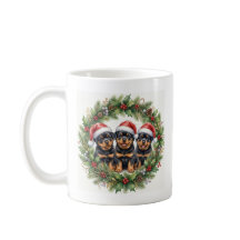 Adorable Rottweiler Puppy Kerstmok