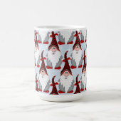 Adorable Rouge Noir Gnome Xmas Noël Enfants Mug (Centre)