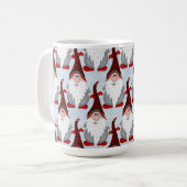 Adorable Rouge Noir Gnome Xmas Noël Enfants Mug (Devant gauche)