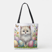 Adorable Sac fourre-tout de chat de Pâques - Aquar (Dos)