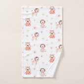Adorable Safari Lion & Tiger Motif (Serviette à main)
