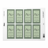 Adorable script papillon corps beurre étiquette (Feuille entière)