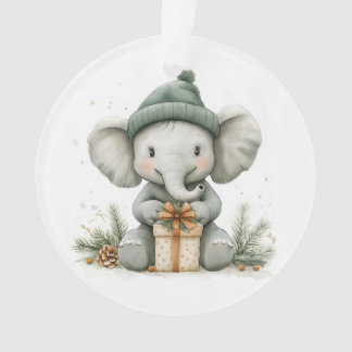 adorable série de Noël animal bébé éléphant