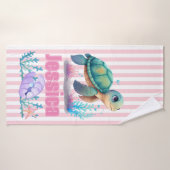 adorable serviette de bain personnalisée pour bébé (Serviette de bain)