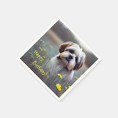 adorable serviettes en papier Shih Tzu (Coin)